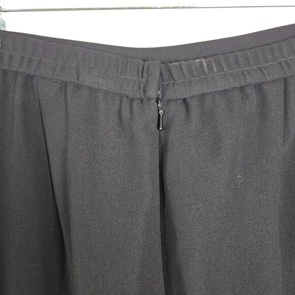 Maggy London Sheer Black Long Buttoned Duster Silk Jacket and Pants Size 10 Pet - Picture 13 of 13